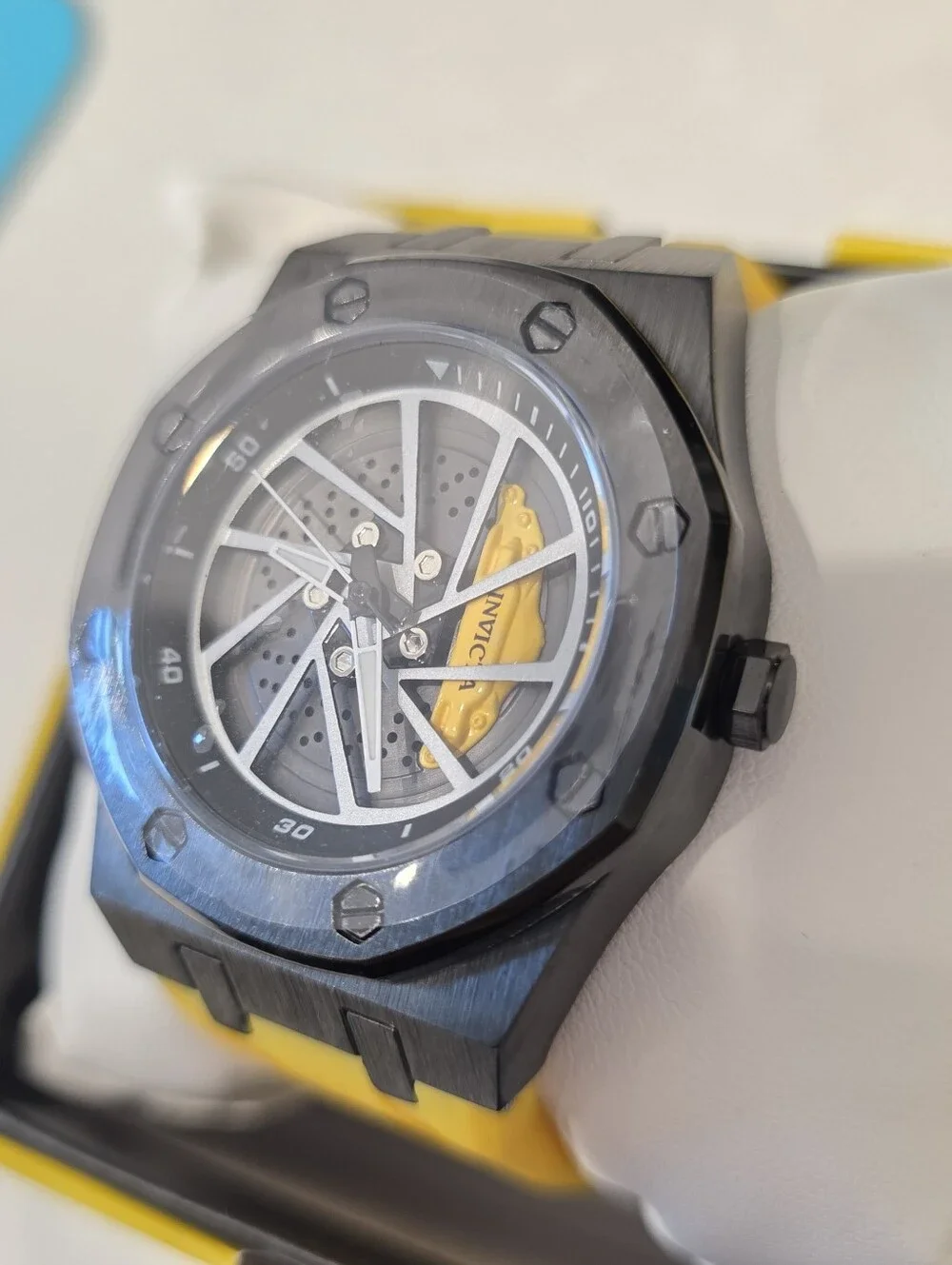334.  Invicta Speedway Rim Men's Watch - 42mm.Yellow (69493)